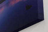 Sinus Art Wandbild 120x80cm Spektakuläre Alpenkulisse mit reflektierendem Wasser und leuchtenden Bergspitzen