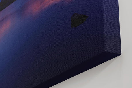 Sinus Art Wandbild 120x80cm Spektakuläre Alpenkulisse mit reflektierendem Wasser und leuchtenden Bergspitzen