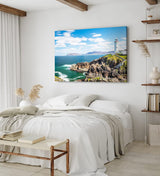 Paul Sinus Wandbild 120x80cm Fanad Head Lighthouse Irland Küste Leichtturm Meer
