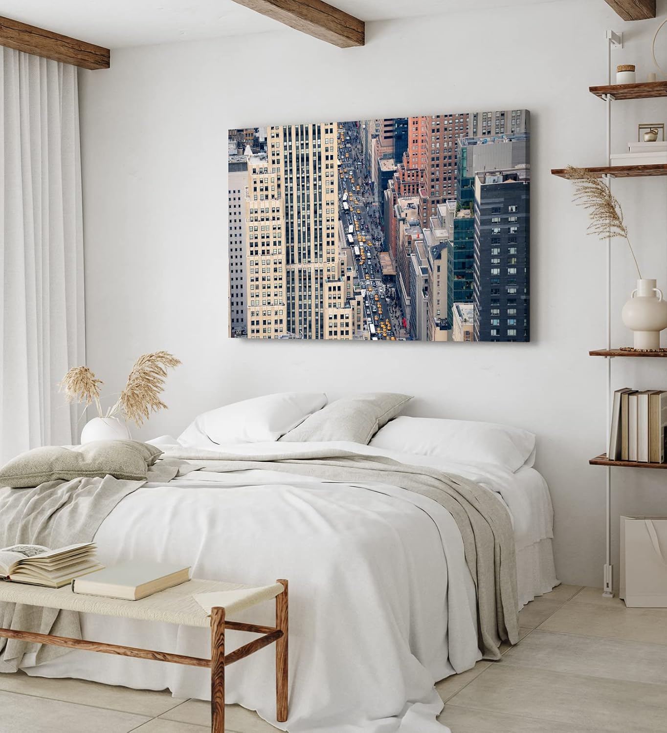 Paul Sinus Wandbild 120x80cm New York gelbe Taxis Großstadtdschungel Wolkenkratzer