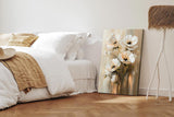 Paul Sinus 60x90cm Wandbild Elegante Blüten in Beige – Zeitlose Blumenkomposition mit stilvoller Blume