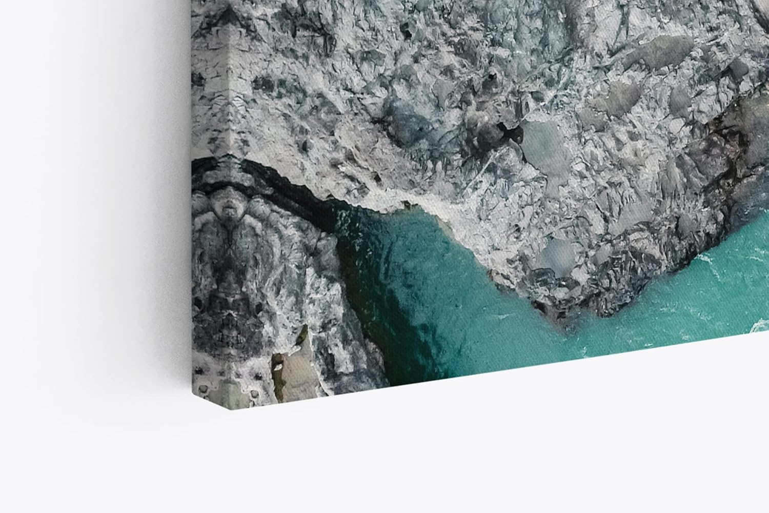 Paul Sinus Wandbild 120x80cm Wilder Bergfluss aus der Vogelperspektive Luftausnahme