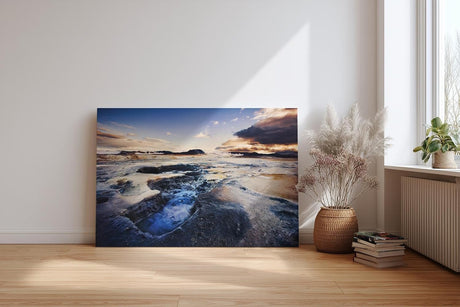 Sinus Art Wandbild 120x80cm Die karge Erdstruktur und das Lichtspiel erzeugen eine faszinierende Atmosphäre
