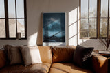 Paul Sinus Wandbild in 40x60cm Tide of the End mit dramatischer Meereswelle und einsamer Figur für ausdrucksstarke Wandgestaltung