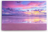 Paul Sinus Wandbild 120x80cm Sonnenuntergang Horizont Ozean Rosa Himmel