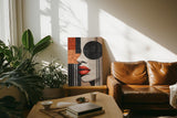 Paul Sinus 60x90cm Wandbild Urban Glamour – Abstraktes Frauenporträt in kraftvoller Form auf Leinwand Holzrahmen