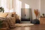 Paul Sinus Wandbild in 40x60cm Schwebende Silhouette in nebliger Landschaft mit minimalistischem Horizont