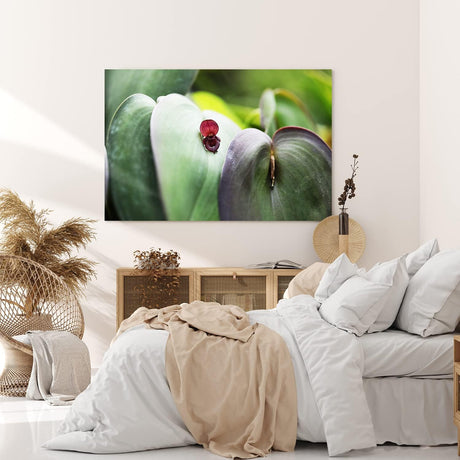 Paul Sinus Wandbild 120x80cm Makrofotografie Blume Blüte Blätter Nahaufnahme