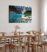 Paul Sinus Wandbild 120x80cm Banff-Nationalpark Kanada Kanus Bergsee Berge
