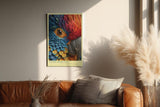Paul Sinus Wandbild in 40x60cm Plume Architect Farbenprächtiges Papageienportrait in intensiven Tönen