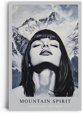 Paul Sinus Leinwandbild 40x60cm Leinwandbild Mountain Spirit moderne Kunst kraftvolle Ästhetik monochrome Eleganz Ausdrucksstärke Berglandschaft