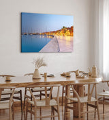 Paul Sinus Wandbild 120x80cm Hurghada Marina Boulevard Ägypten Meer Laternen
