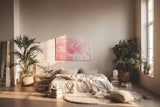 Sinus Art Wandbild 120x80cm Zarte Blütenanordnung mit weichem Licht – Symbol für Leichtigkeit und Schönheit