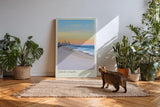 Paul Sinus Kunstdruck 40x60cm Gold Coast Australia – Weite Küste mit Skyline bei Sonnenuntergang in Australien als Panorama