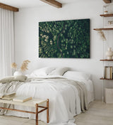Paul Sinus Wandbild 120x80cm Wald aus der Vogelperspektive Tannenwald Waldstraße