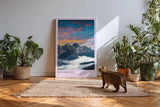 Paul Sinus Kunstdruck 40x60cm Dolomites Italy Alpen Sonnenaufgang Wolken Himmel Bergmassiv Panorama