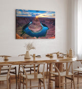 Paul Sinus Wandbild 120x80cm Horseshoe Bend Arizona USA Colorado River Sonnenuntergang