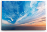 Paul Sinus Wandbild 120x80cm Himmel Meer Horizont Wolken Blau Sonnenuntergang