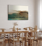 Paul Sinus Wandbild 120x80cm Abstraktes Bild Brauntöne Wasserfarben Kunstvoll