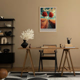 Paul Sinus Leinwandbild 80x120cm Zwei Seelen, eine Reise – Symbolische Landschaft mit goldenem Weg, herbstlichen Bäumen und traumhafter Stimmung