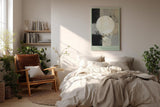 Paul Sinus Wandbild in 40x60cm Abstract Nightfall – Harmonische abstrakte Komposition mit großem Lichtkreis und sanften Farbverläufen