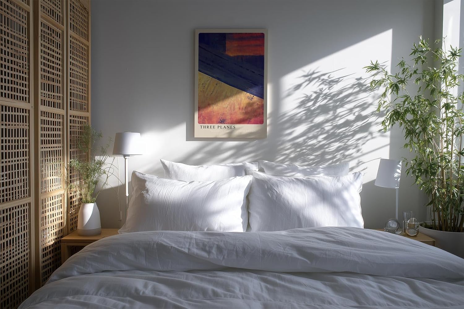 Paul Sinus Kunstdruck 40x60cm Three Planes Flächen Geometrie Abstrakt Farben Balance Winkel