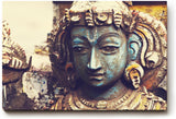 Sinus Art Wandbild 120x80cm Antike Skulptur mit ausdrucksstarkem Gesicht und handwerklicher Struktur