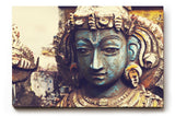Sinus Art Wandbild 120x80cm Antike Skulptur mit ausdrucksstarkem Gesicht und handwerklicher Struktur