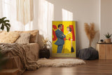 Paul Sinus Wandbild in 40x60cm The Selling Weeks – Vintage Business Couple im Retro-Stil, stilvolle Illustration in leuchtenden Farben
