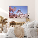 Paul Sinus Wandbild 120x80cm Burg Aizu-Wakamatsu Kranichburg japanisches Schloss Japan