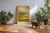 Paul Sinus Kunstdruck 40x60cm Toskana Italien Sonnenaufgang Landschaft Hügel Licht Tuscany Italy