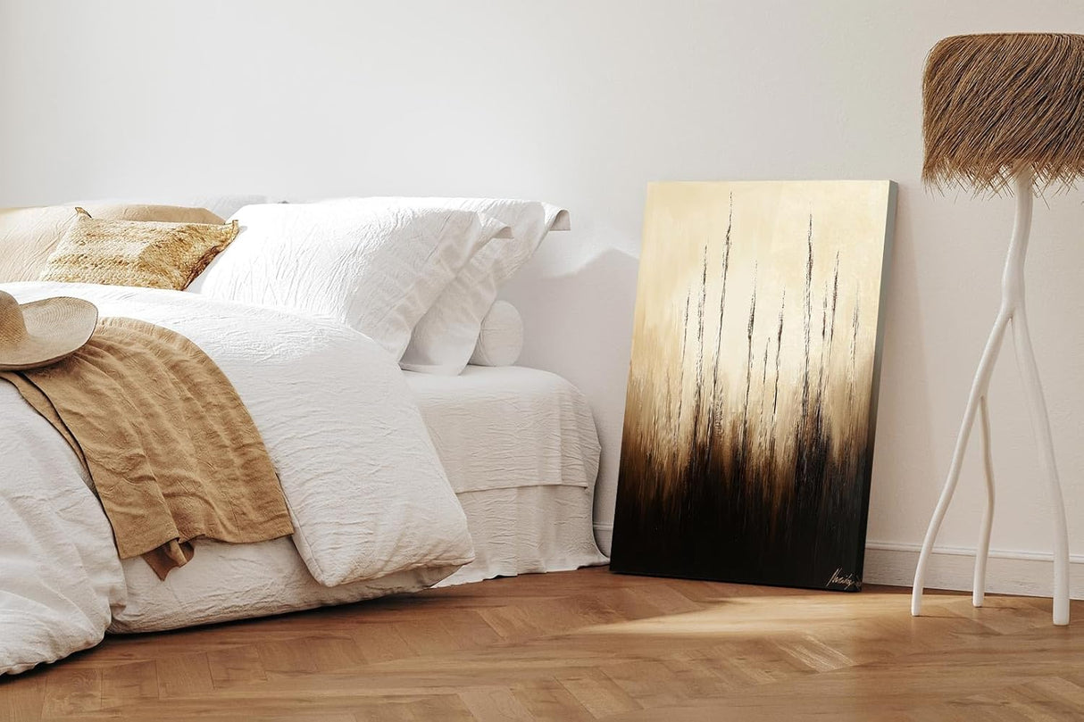 Paul Sinus 60x90cm Wandbild Gräser im Licht – Zeitlose Naturästhetik mit stilisierter Blume