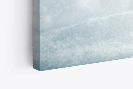 Paul Sinus Wandbild 120x80cm Schnee Winter Weiß Kunstvoll Schneeflocken