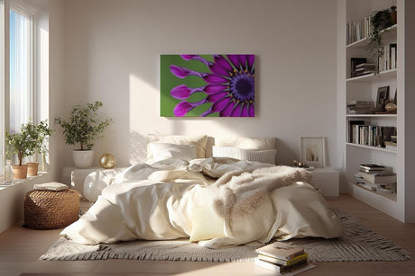 Sinus Art Wandbild 120x80cm Ausdrucksstarkes Blütendesign mit einzigartiger Form und intensiver Farbgebung