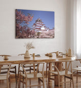 Paul Sinus Wandbild 120x80cm Burg Aizu-Wakamatsu Kranichburg japanisches Schloss Japan