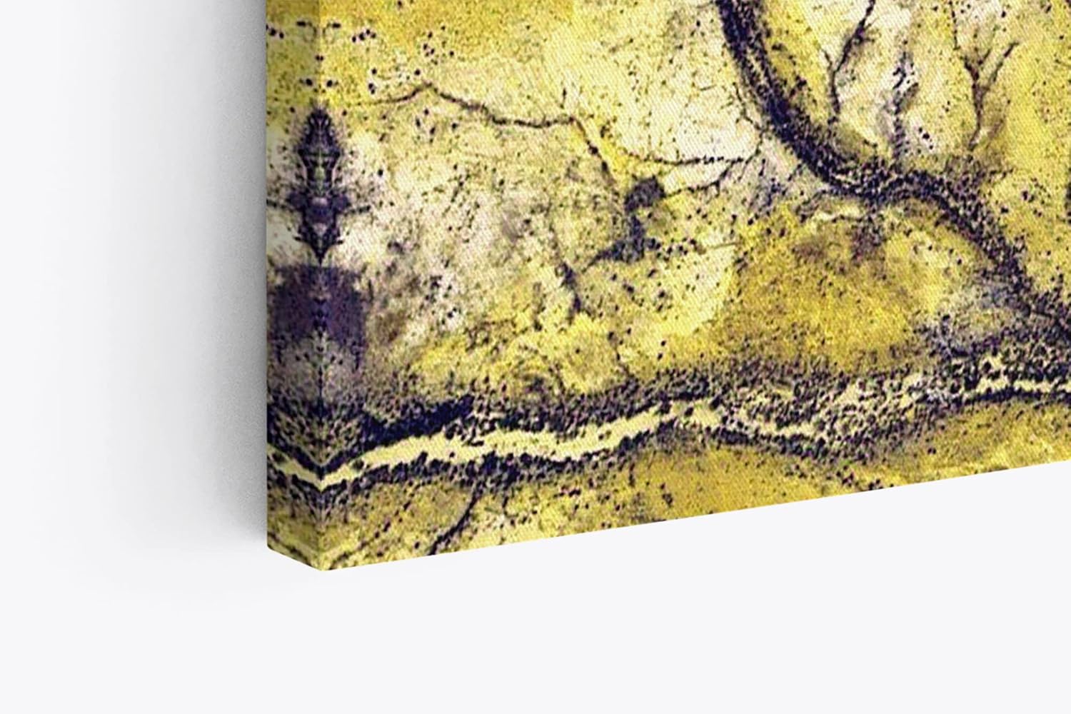 Paul Sinus Wandbild 120x80cm Luftaufnahme von der Erde Vogelperspektive Flussadern