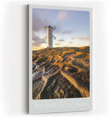 Paul Sinus Kunstdruck 40x60cm Swinoujscie Windmühlen-Leuchtturm an der Ostsee