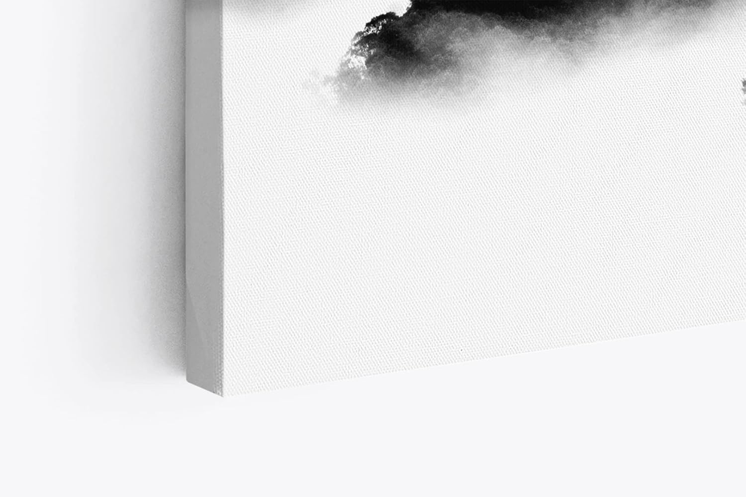 Paul Sinus Wandbild 120x80cm Berge Nebel Schwarz Weiß Berglandschaft Kunstvoll