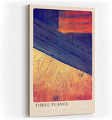 Paul Sinus Kunstdruck 40x60cm Three Planes Flächen Geometrie Abstrakt Farben Balance Winkel