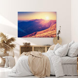 Paul Sinus Wandbild 120x80cm Berge Gebirge Sonnenuntergang Berglandschaft Natur