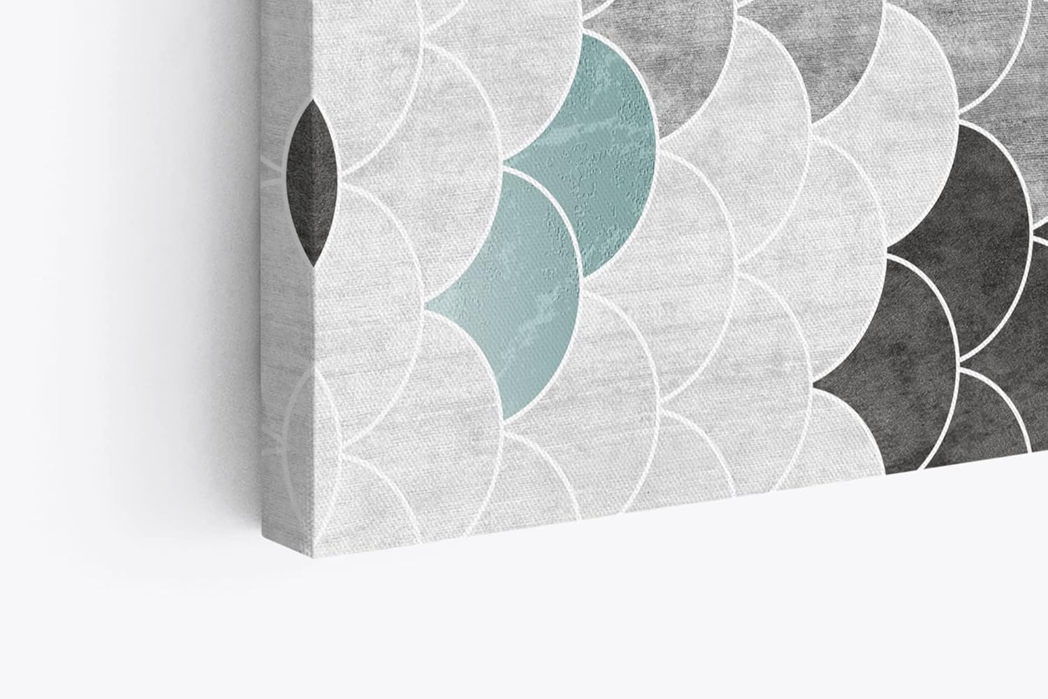 Paul Sinus Wandbild 120x80cm Dekoratives Bild Schuppenmuster Minimal Modern