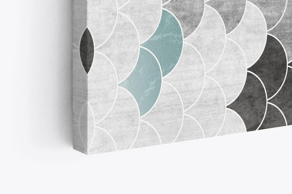 Paul Sinus Wandbild 120x80cm Dekoratives Bild Schuppenmuster Minimal Modern