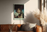 Paul Sinus Wandbild in 40x60cm The Heart Thief Porträt einer Frau mit entschlossenem Blick, die eine Pistole direkt auf den Betrachter richtet