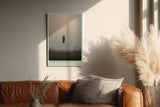Paul Sinus Wandbild in 40x60cm Schwebende Silhouette in nebliger Landschaft mit minimalistischem Horizont