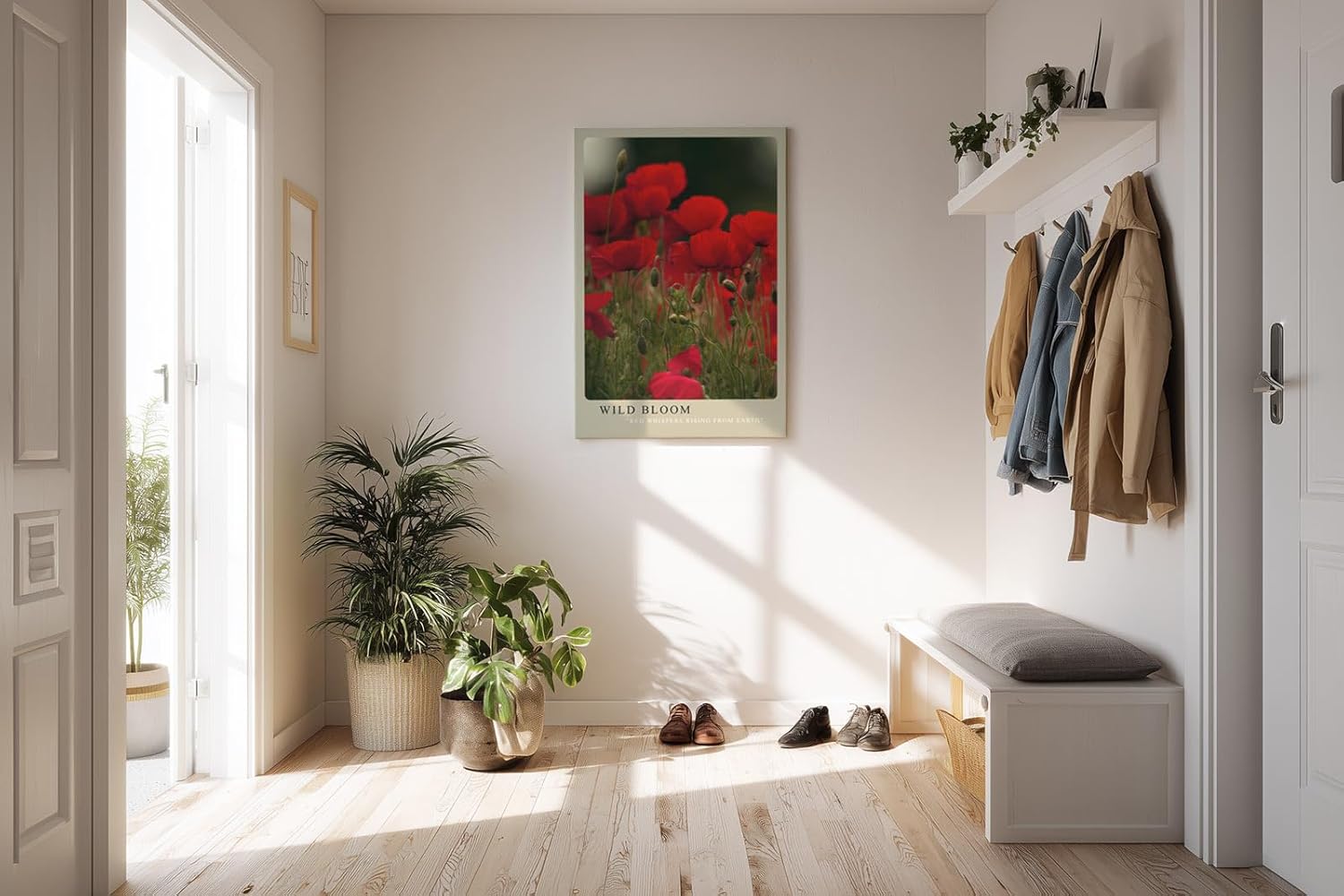 Paul Sinus Kunstdruck 40x60cm Mohnblumen Feld Natur Blüte Wildblumen Rot Wild Bloom