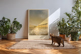 Paul Sinus Kunstdruck 40x60cm Golden Pier Steg im goldenen Licht The Frame of a Fading Day
