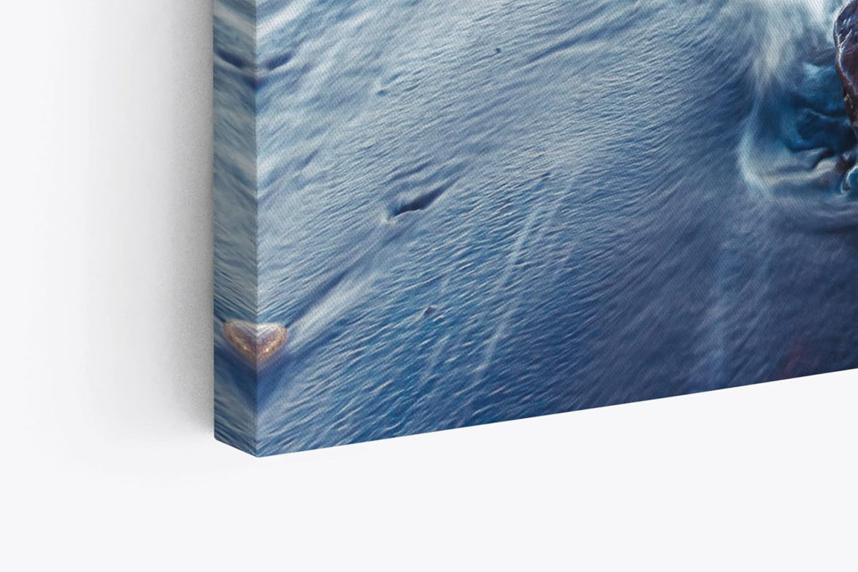 Paul Sinus Wandbild 120x80cm Wellen Strand Felsen Horizont Ozean Wolken