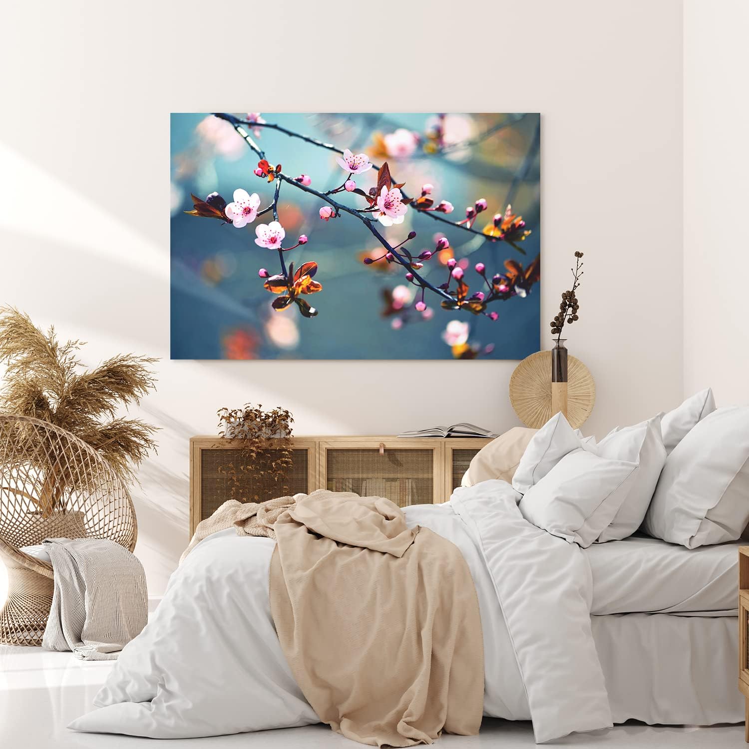 Paul Sinus Wandbild 120x80cm Baumblüten Kirschblüten Frühling Blüten Rosa