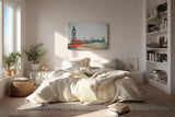 Sinus Art Wandbild 120x80cm Fotografisches London-Motiv mit Bewegungseffekt für urbanes Raumgefühl