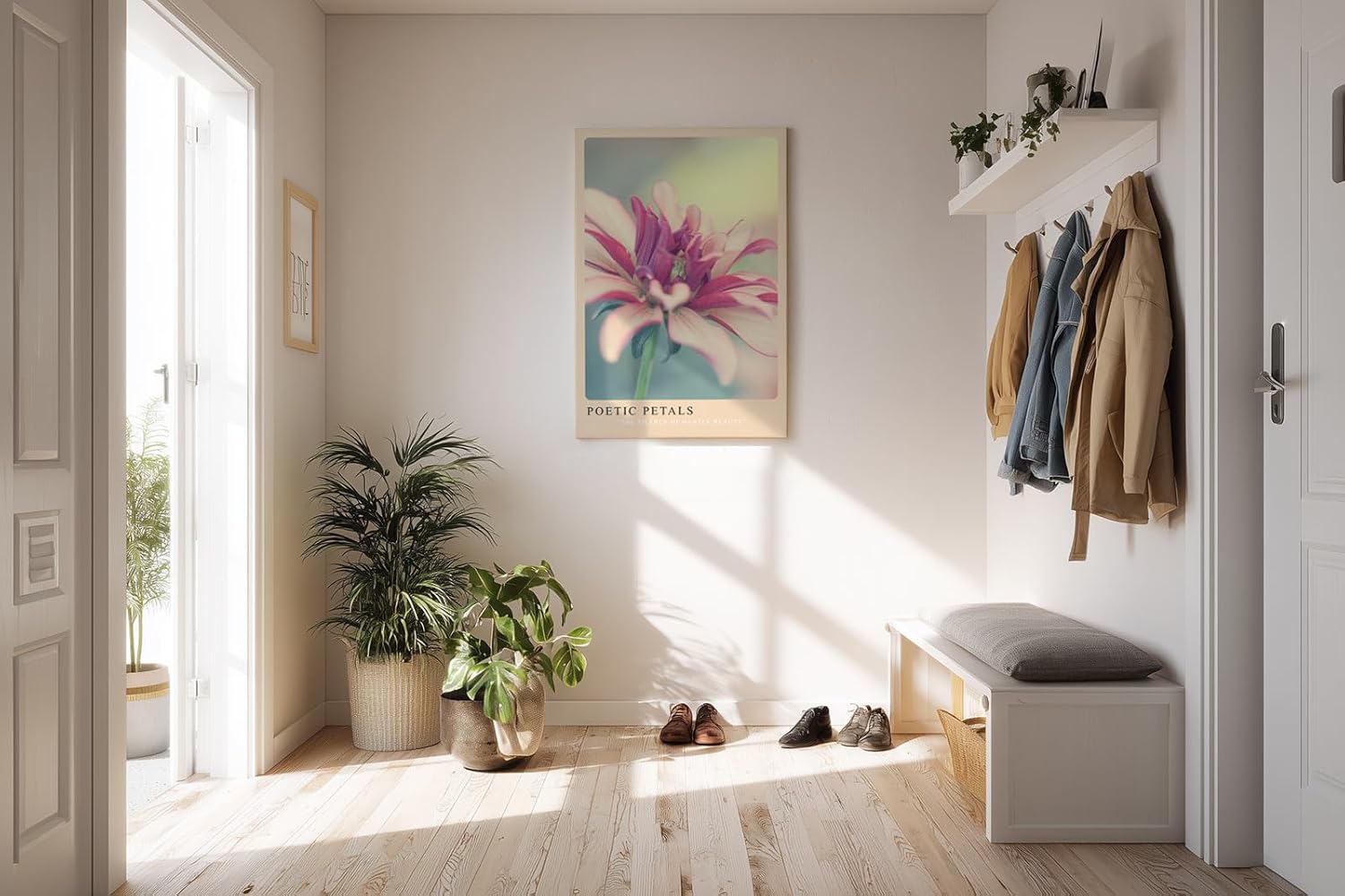 Paul Sinus Kunstdruck 40x60cm Poetic Petals – Zarte Schönheit in sanften Pastelltönen